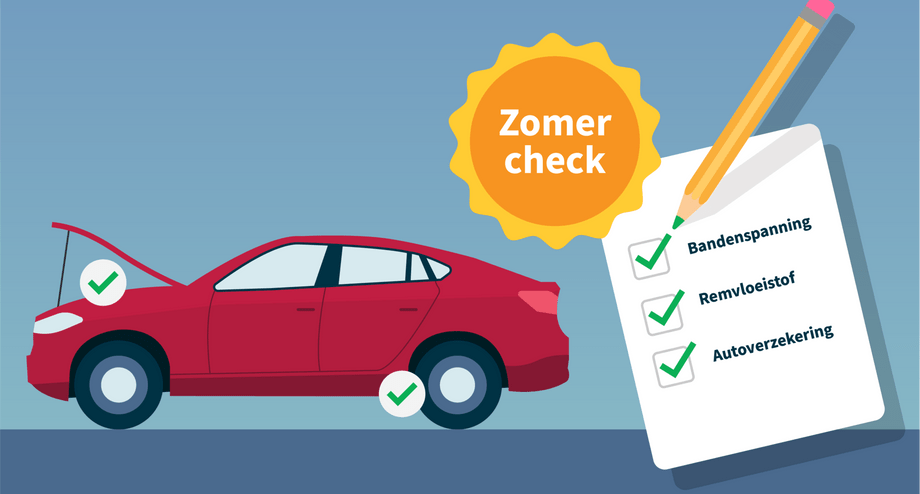 Zomercheck auto voor de autovakantie begint