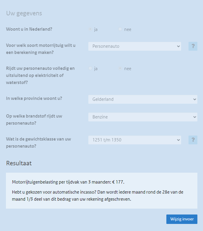 Z4 aan motorrijtuigenbelasting