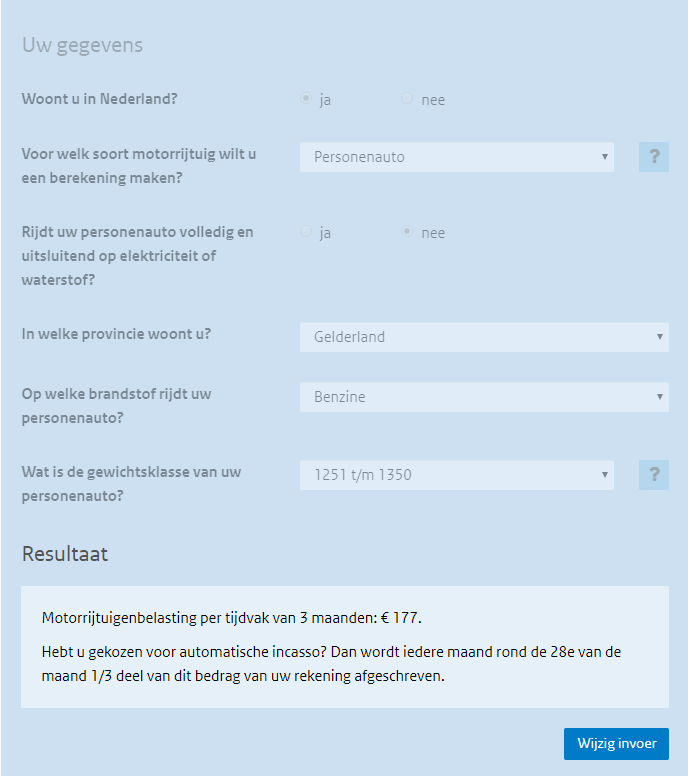 motorrijtuigenbelasting