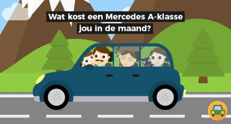 Wat kost een Mercedes A-klasse per maand?