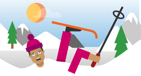 Wintersportdekking op skivakantie